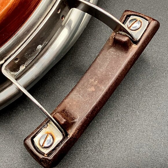 1950's Presto Twin Bakelite Handle Copper Core Skillet With Lid - Picture 6 of 11